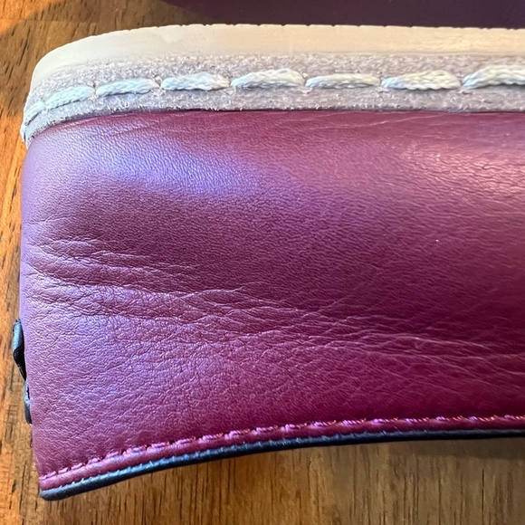 Charix Burgundy Women's Loafers - Picture 4 of 16